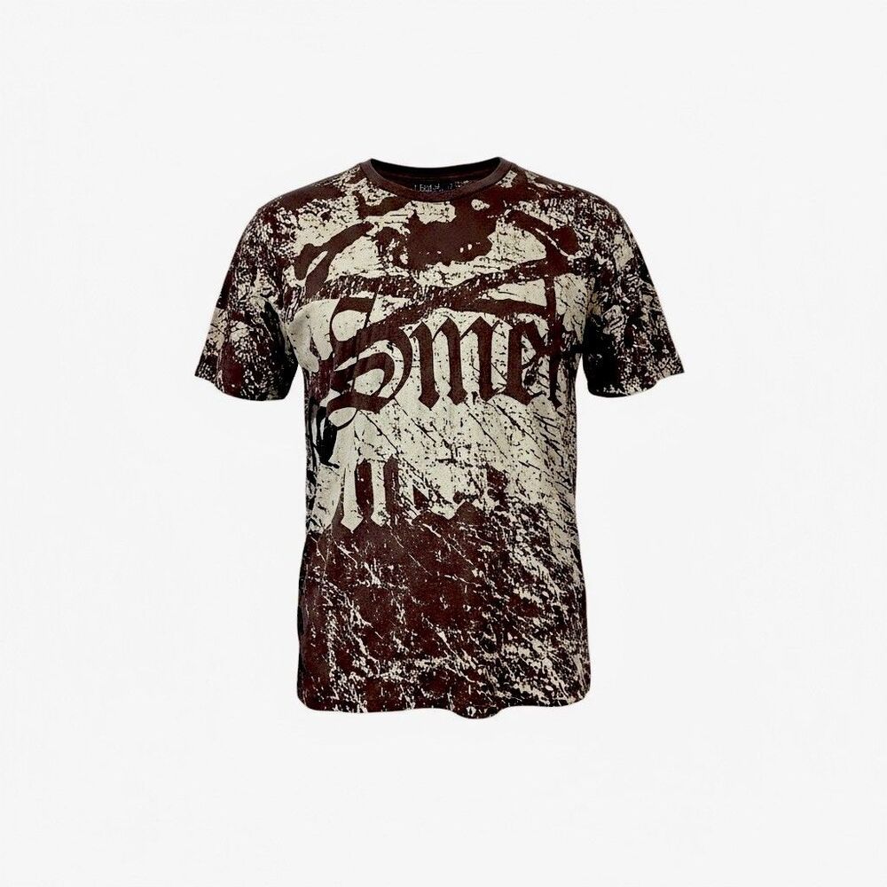 SMET by Christian Audigier Born On The Streets Guitar Skull Crossbones 2XL XXL